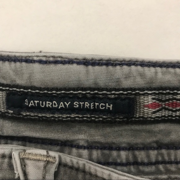 Luck Brand Saturday Stretch Grey Cargo Pants - Picture 5 of 5